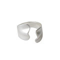 wholesale S925 Sterling Silver 258 Korean Version Ring Ins New Small Batch Irregular Adjustable Open Ring for Women-0-4
