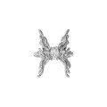 wholesale S925 Sterling Silver Korean Version Ins Small and Unique Design Butterfly Inlaid Zircon Textured Open Ring for Women-0-6