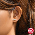 wholesale 925 Sterling Silver with Rhinestones, Fringe, Threaded Flat Back Ear Studs, Trending Ins Style Ear Jewelry-0-2