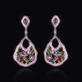 wholesale S925 Sterling SilverNatural Tourmaline Jewelry Set with Gemstone Earrings and Pendant Cross-Border Hot Selling New Arrival-0-1