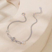 wholesale S925 Sterling Silver Chinese-style Auspicious Cloud Ruyi Bracelet, Cute, Niche, High-end Design Birthday Gift for Best Friend-Ruyi Bracelet 925 Silver