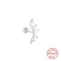wholesale S925 Sterling Silver Minimalist Petal Marquise Diamond Threaded Ear Cartilage Stud,INS-0-6