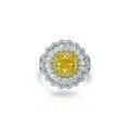 wholesale 925 Silver Ring with Daisy Design, 15ct Fat Square 7*7 High Carbon Diamond, Birthday Banquet Style, Collection by Shipei Jewelry-0-5