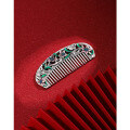 wholesale S999 Pure Silver Solid Handmade Chinoiserie Palace Style Floral Enamel Hair Comb Mother's Day Gift-0-0
