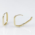 wholesale Solid 14K Gold Earrings AU585, Simple and Stylish Women's Earrings,, Can Be Made in Other Materials-0-3