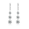 wholesale 925 Sterling Silver Fashion Commute Live Sale Earrings Light Luxury High-End European & American New Arrival Ins Long Style Moissanite Earrings-0-4