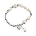wholesale S925 silver pearl love bead bracelet with a high-end ins feel, handmade round bead new style women's bracelet S4769-0-4