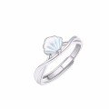 wholesale S925 Sterling Silver Mother of Pearl Shell Women's Ring, Fashionable Minimalist Advanced Niche Design Birthday Gift for Her-0-4