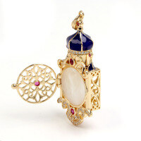 wholesale S925 Sterling Silver French Heavy Craft Pendant Fairy Tale Castle Openable Natural White Shell Necklace-French Dream Castle Pendant>925 Silver