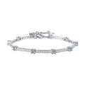 wholesale S925 Sterling Silver Moissanite Bracelet, Simple Yet Not Boring, Versatile for Daily Wear, Personalized Style, Perfect Gift for Girlfriend on Holidays-0-4