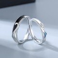 wholesale S925 Sterling Silver Phoenix Seeking Phoenix Matching Couple Rings, His and Hers, Light Luxury Niche Openable Ring for Girlfriend or Loved One-0-1