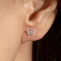 wholesale S925 sterling silver butterfly earrings for women, small and unique design, high-end style, new zirconia stud earrings-0-3