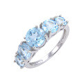 wholesale S925 silver, manufacturer direct supply colored crystal ring for women,-0-10