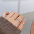 wholesale 925 Sterling Silver Small Fresh Apricot Leaf Ring Women, Small and Exquisite, High-End, Light Luxury, Personalized Design, Minimalist Ins Style Hand Jewelry-0-2
