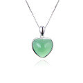 wholesale S925 Sterling Silver Heart Pendant, Light Luxury Women's Necklace, Mature and Fresh Personality Pendant Jewelry Item for Dropshipping-0-4