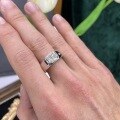 wholesale Platinum, Spring T-Family Matching 5*7mm Emerald Cut 1 Carat Moissanite Men's Engagement Ring, Simple and Elegant-0-3
