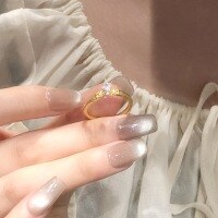 wholesale 925 Sterling Silver Crown Serpent Ring for Women, Small and Unique, Zodiac Year Single Diamond Snake Year Birth Sign Minimalist Snake Ring-Gold color Adjustable opening