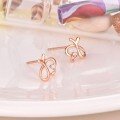 wholesale 9K 14K 18K Gold Rose Gold AU750 Moissanite Diamond Ear Stud Earrings Wholesale-0-2
