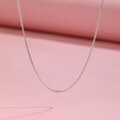 wholesale S925 Sterling Silver Carved Choker Chain Women's Small Unique Design Minimalist Versatile Side Chain Fox Tail Chain Collarbone Chain Simple Chain-0-0
