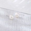 wholesale Metal Material: Sterling Silver, Small Niche Design Sense Freshwater Pearl Ear Studs for Women, Elegant and Small Fresh Ear Accessories, Cross-Border New Product Accessories for Dropshipping-0-2