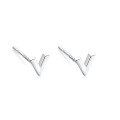 wholesale Sterling Silver S999 Ear Piercing Earrings for Women, Pure Silver Small and Mini Double-ended Ear Studs, Cartilage Ear Studs, Minimalist Ear Piercing Needle Ear Accessories-0-38