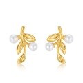 wholesale S925 Sterling Silver New Original Design Fashion Minimalist Pearl Earrings, Forest Style Fresh and Elegant Wholesale from Manufacturer-0-4