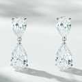 925 Silver Water Drop Earrings with High-Carbon Diamonds, Simple and Versatile Luxury Wholesale Jewelry-0-2