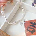 wholesale S925 Sterling Silver Butterfly Bracelet, New Chinese Style, Ethereal and Versatile, Small and Exquisite, High-End Pearl Hand Accessory-0-2