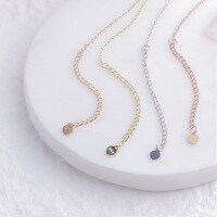 wholesale Metal S925 Sterling Silver Heart Tag Bare Chain, Can Be Paired with Different Pendants for Daily Versatile Style Chain Wholesale-Platinum nude link 925 silver