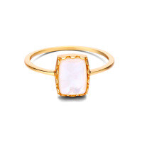 wholesale S925 Silver Japanese and Korean Style Light Jewelry Simple Natural Queen Shell White Shell Ring Lace Ring Fashion Versatile for Women-White Shell No. 15