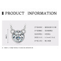 S925 Sterling Silver 2ct Moissanite Sweet Heart Necklace-0-6