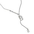 wholesale S925 Sterling Silver 003 Korean Version Ins Niche Design Minimalist Versatile Large and Small Letter B Chain Texture Necklace for Women-0-4
