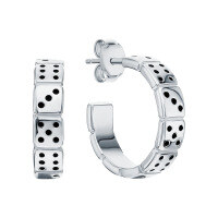 wholesale 925 Silver Cross-border Hot-selling Luxury Geometric Dice Set Earrings for Women, Wholesale European and American Style Ear Pins-Ear clips>925 silver