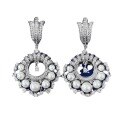 wholesale S925 Silver New French Retro Full-Drop Pearl Earrings for Women, Elegant and Fashionable European-American Style-0-4