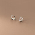 wholesale S925 Sterling Silver Forest-style Sweet and Simple Line Hollow-out Ear Clasp Fashionable and Unique Temperament Ear Jewelry G9897-0-3