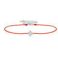 S925 Sterling Silver Four-Leaf Clover Moissanite Bracelet for Women-0-3