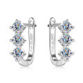 wholesale S925 Sterling Silver Moissanite Earrings, Ear Clips for Women, Versatile and Trendy, TikTok Influencer Same Style, Wholesale-0-4