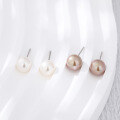 wholesale Metal Material: Sterling Silver, Small Niche Design Sense Freshwater Pearl Ear Studs for Women, Elegant and Small Fresh Ear Accessories, Cross-Border New Product Accessories for Dropshipping-0-0