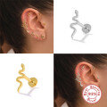 wholesale S925 Sterling Silver Cross-border Best-selling Small Snake Flat Head Threaded Cartilage Ear Piercing Stud Earrings-0-3