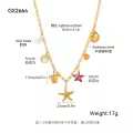 wholesale Stainless Steel Titanium Steel Women's Fashion Turtle Star Necklace Wholesale-0-5