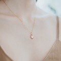wholesale 925 Silver Gold-Plated Pink Enamel Minimalist Japanese Style Flying Bird Pendant and Geometric Bird Earrings with Pink Crystal for Women Wholesale-0-1
