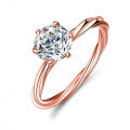 925 Sterling Silver Moissanite Vine Ring, 1 Carat, Live Streaming Collaboration-0-2