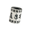 wholesale Metal pure silver six-word mantra scattered beads barrel beads bracelet bead spacer, retro DIY Buddhist beads accessories materials-0-4