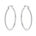 wholesale New Foreign Trade Ins Style Moissanite Earrings for Women, Pure Silver Exaggerated Large Hoop Earrings Wholesale-0-4