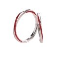 wholesale 925 Sterling Silver Red Thread Engagement Couple Rings for Men and Women, Adjustable Enamel Möbius Band Ring with Engraving Option-0-4