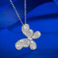 wholesale S925 Silver Butterfly Pendant for Women, Fresh and Sweet Style, Live Streaming Edition, 45+5-0-1