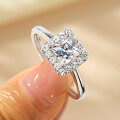 Metal Diamond Ring for Women, Minimalist and Fashionable-0-0