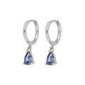 wholesale S925 Sterling Silver Geometric Waterdrop Crystal Ear Climber Earrings, Minimalist Style-0-9