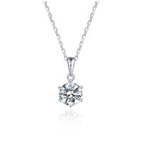 S925 Sterling Silver Four Leaf Clover Pendant Necklace, Wholesale-Style W [Clearance Sale with Free Shipping]  925 Silver