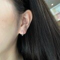 wholesale S925 Silver Korean Japanese Light Luxury Ins Style Earrings with Micro Inlaid Zirconia Versatile Ear Accessories Cross-Border Supply Pure Silver Jewelry Wholesale-0-2